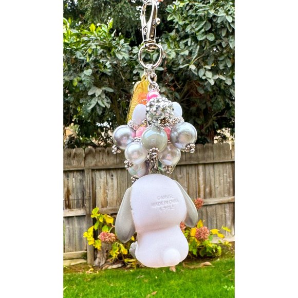 Amuse Pote Usa Loppy Bunny Keychain Purse Bag Charm - Picture 4 of 5